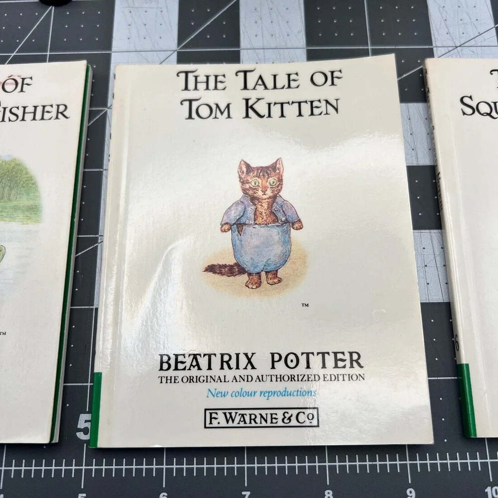 Vintage Beatrix Potter Book Lot 6 Softcover Books Eden Toys Bunny Korea
